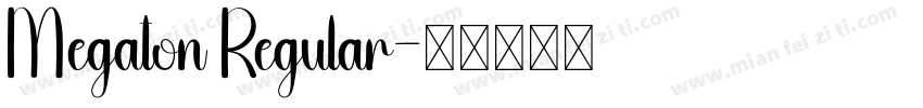 Megaton Regular字体转换